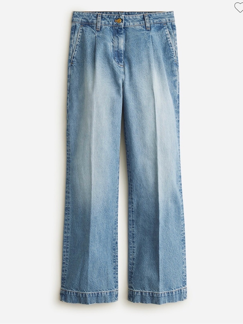 NWT J. CREW Wide-leg Essential jean in Ruth wash Size 29